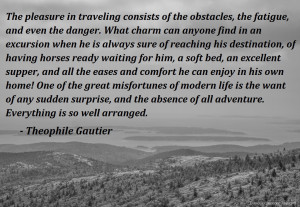 Travel Quote by Theophile Gautier.