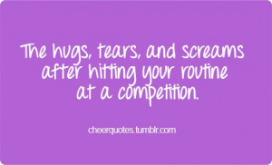 The hugs, tears, and screams after hitting your routine at a ...