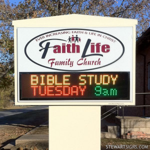 Sign for Faith Life Family Church