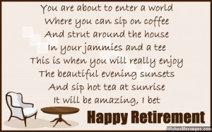 Retirement poems for colleagues: Happy retirement poems for co-workers