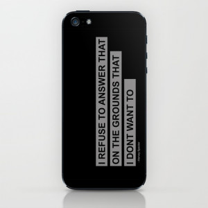 Harvey Specter Quote iPhone & iPod Skin