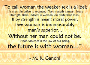 Download Mahatma Gandhi Wallpaper on Woman Empowerment