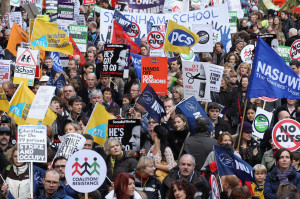 march during public sector strikes a mass walkout by public sector ...