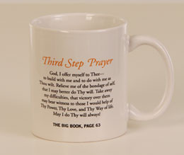 Third and Seventh Step Prayer Mug On one side: the Third Step Prayer ...