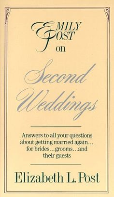 Amazon Books second weddingsamazonbook emily post emili post