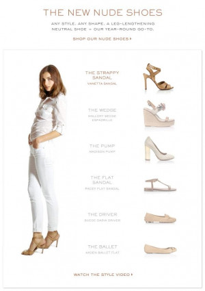 ways to spice up an all white outfitwith nude shoes