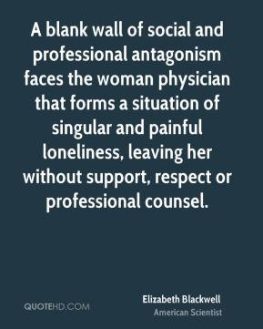 Elizabeth Blackwell - A blank wall of social and professional ...
