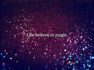 magic, purple, quote, sparkles, text
