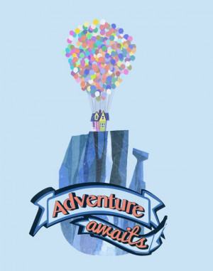 Disney Up Carl and Ellie Adventure by studiomarshallarts on Etsy 5