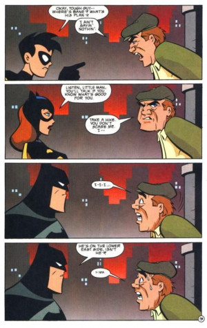 Robin and Batgirl need to work on their Batman Face