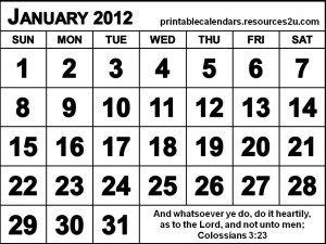 ... printable 2012 calendars and planners with quotes free printable 2012