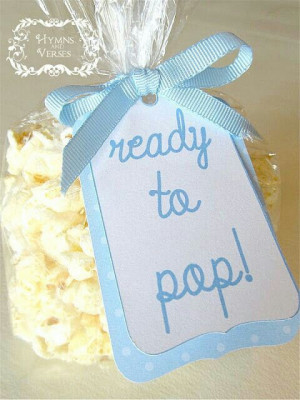 Popcorn/ cute favors for baby shower