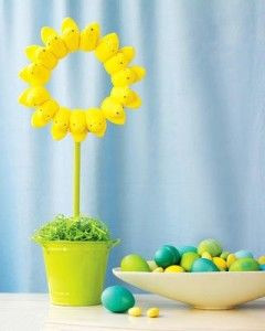 Peeps topiary for my table: Centerpiece, Crafts Ideas, Peeps Topiaries ...