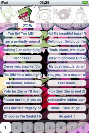 Gir invader Zim Dib Gaz 880+ sounds and quotes pro iPhone App & Review