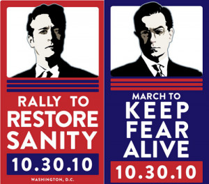 Rally to Restore Sanity vs. March to Keep Fear Alive