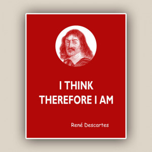Quotes Print, René Descartes Print, quote print Wall art Quotes and ...