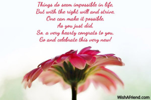 Things do seem impossible in life,
