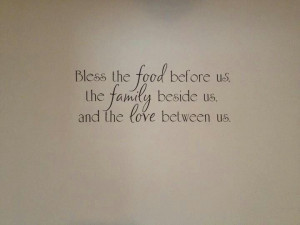 Great quote for the kitchen