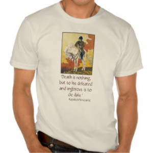 Napoleon Shirt with quote on courage in battle