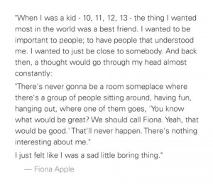 Fiona Apple quote