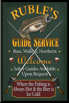 Personalized Fishing Bar Sign