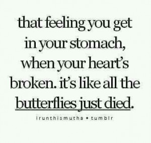 That feeling in your stomach.....