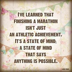 ... anything is possible inspirational running art print run marathon race