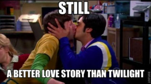 big bang theory, still a better love story than twilight