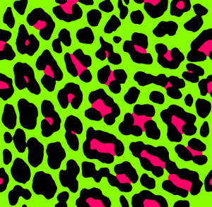 Neon Leopard Print Twitter Backgrounds