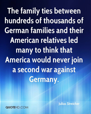 The family ties between hundreds of thousands of German families and ...