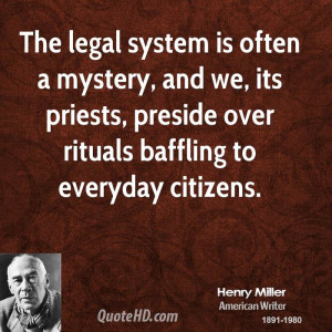 Henry Miller Legal Quotes