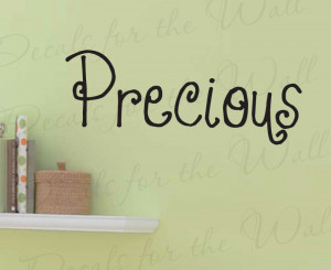 Precious Baby Decorative Wall Decal Quote