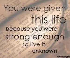 You are strong enough!