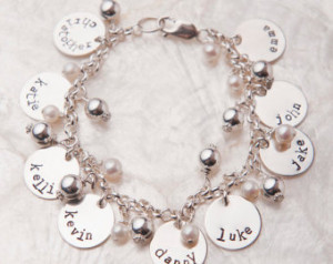 Charm Bracelet, Gifts for Grandma, Mothers Bracelet, Mothers Day Gifts ...