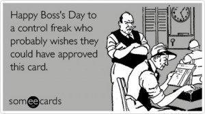Happy Boss's Day, ecard, October 16