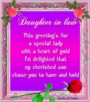 Love My Daughter In Law Quotes Daughter in law quote