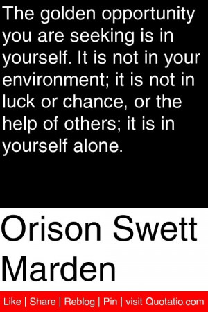 ... or the help of others it is in yourself alone # quotations # quotes