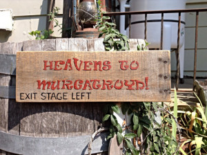 Snagglepuss Heavens To Murgatroyd Reclaimed Wood Sign