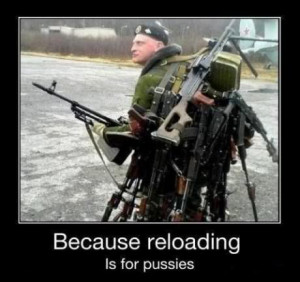 but on a serious note i've seen snipers carry a secondary and a side ...