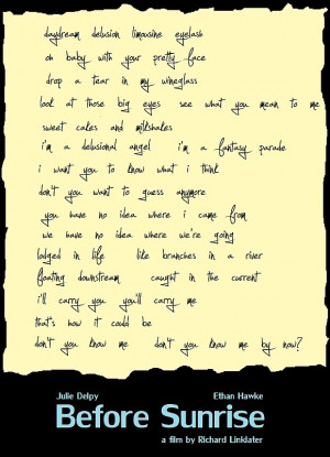 Milkshakes (Poema de Before Sunrise)