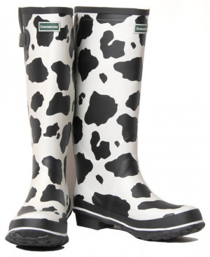 Source: http://www.funky-wellington-boots.co.uk/cow-print-wellies.html