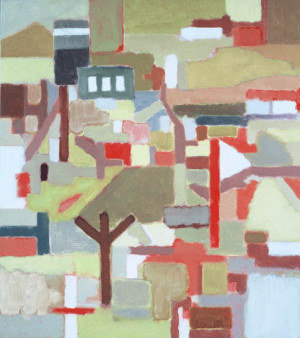oscillating cityscape - edwin gardiner - expressionist painter