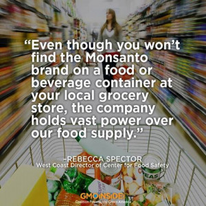 Please share this quote from Rebecca Spector of Center Of Food Safety ...