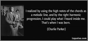 realized by using the high notes of the chords as a melodic line ...