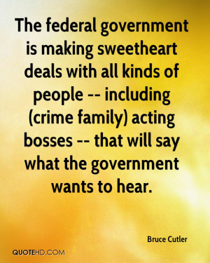 The federal government is making sweetheart deals with all kinds of ...