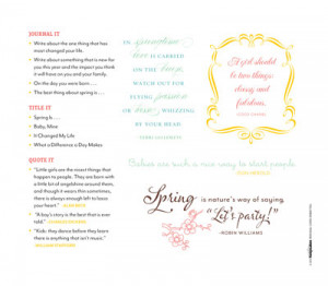Download a PDF of these framed quotes to use on your scrapbook page.