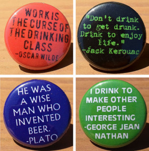 Drinking Quotes set of 4