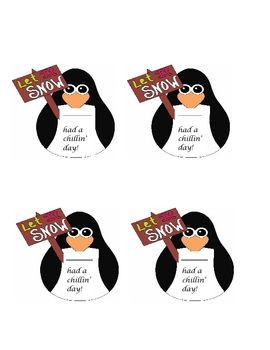 January Fun Behavior Notes Get a fun note to send home to the students ...