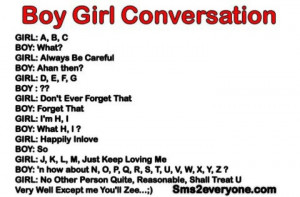 Funny Boy Girl Conversation Quotes