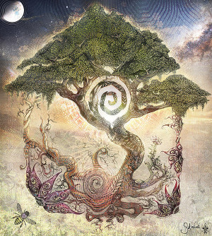 Spiral Tree Poster By Abhi Thati